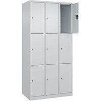 CP Schließfachschrank Classic Plus lichtgrau 080000-303 S10008, 9 Schließfächer 90,0 x 50,0 x 185,0 cm von Cp