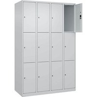 CP Schließfachschrank Classic Plus lichtgrau 080000-403 S10008, 12 Schließfächer 120,0 x 50,0 x 185,0 cm von Cp