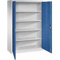 CP Stahlschrank C 2000 Acurado 9480-000 S10590 enzianblau, lichtgrau 120,0 x 50,0 x 195,0 cm, aufgebaut von Cp