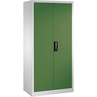 CP Stahlschrank 8922-00 S10553 lichtgrau, rededagrün 93,0 x 60,0 x 195,0 cm, aufgebaut von Cp