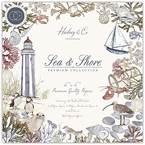 Craft Consortium Double-Sided Paper Pad 6"X6" 40/Pkg-Sea & Shore -PPAD027B von Craft Consortium