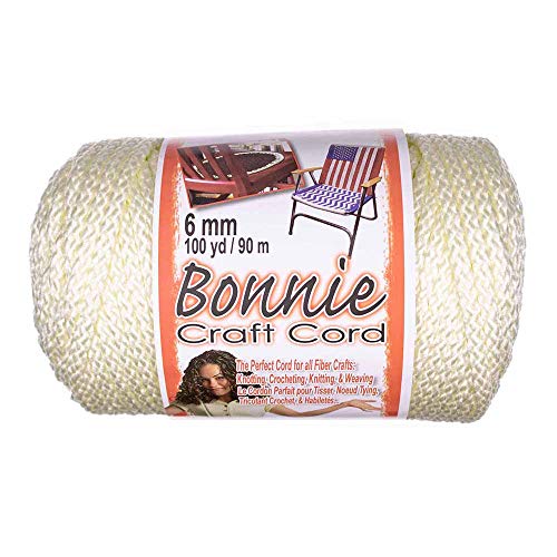 Craft County Bonnie Cord – 6 mm Durchmesser – 91 m Länge (elfenbeinfarben) von Craft County