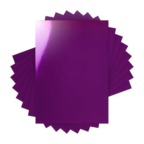 Craft Perfect Spiegelkarton – Hochglanz – Electric Purple – 250 g/m² – A4 (20 Blatt) von Craft Perfect