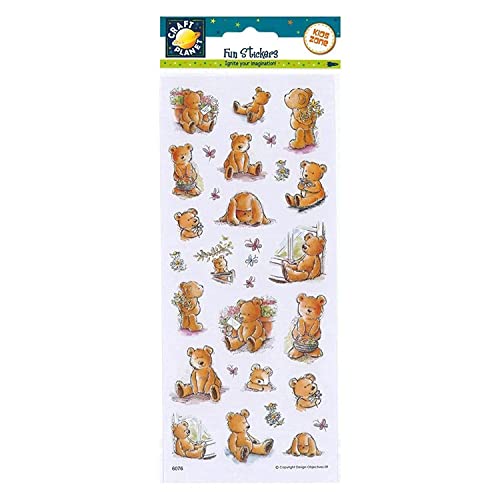 Craft Planet CPT 6561070 Stickers, Tiermuster, Multi, Einheitsgröße von Craft Planet