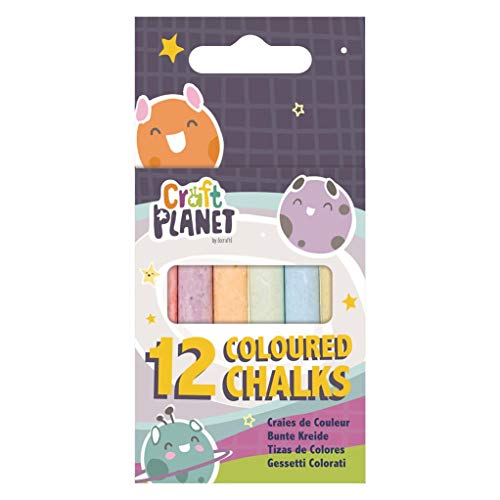 Craft Planet Docrafts farbige Kreiden - 12 Stk von Craft Planet