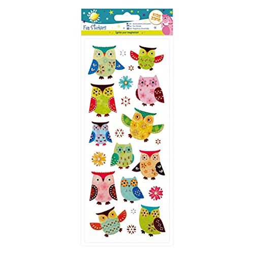 Craft Planet Fun Stickers Aufkleber "Glitter Owls" von Craft Planet