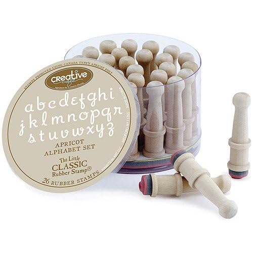 DIY Alphabet Holzgriff Gummistempel für Scrapbooking, Kartenherstellung, Kunst und Handwerk und mehr, 26 Stück von Craft Supply