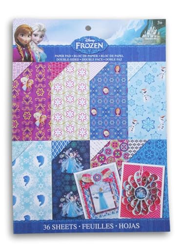 Elsa und Anna Scrapbook-Papierstapel für Scrapbooking, Kartenherstellung und mehr, 36 Seiten, 21,6 x 27,9 cm von Craft Supply