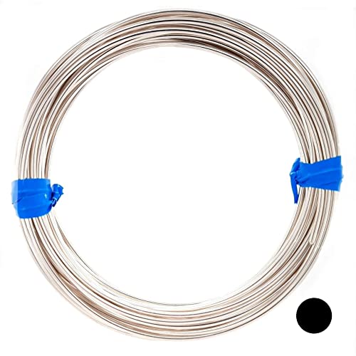 20 Gauge, 935 Argentium-Silberdraht, rund, weich, 30,5 cm Craft Wire von Craft Wire