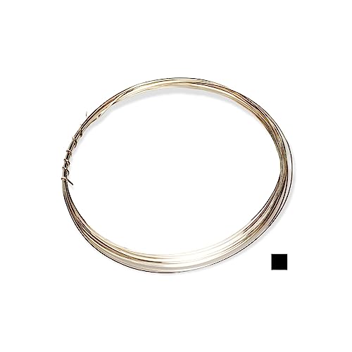 Draht aus 925er-Sterlingsilber, 24 Gauge, quadratisch, halbhart, hergestellt in den USA, 4,5 m CRAFT WIRE von Craft Wire