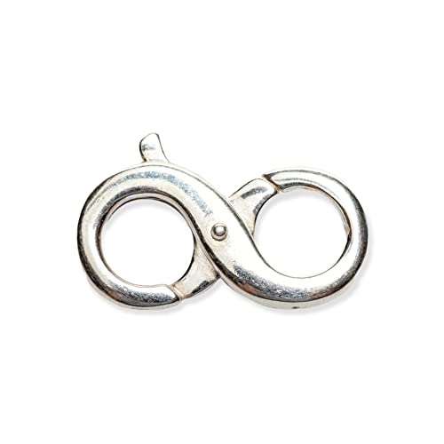 Karabinerverschluss aus 925er Sterlingsilber, 15,5 mm, doppelte Öffnung, hergestellt in Italien, für Halskette und Armband CRAFT WIRE von Craft Wire