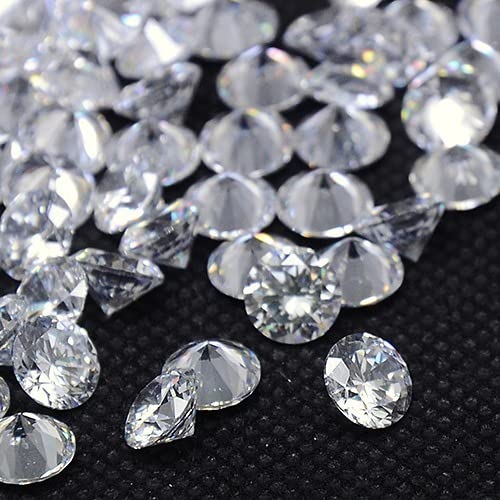 Craftdady 1000 Stück klare Cubic Zirkonia 0,8 mm Mini CZ Strass Bulk Lose Steine für Schmuckherstellung Reparatur von Craftdady