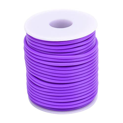 Craftdady 50 m Hohlrohr, PVC-Gummischnur, Gummischlauch, umwickelt, für Memory-Draht, Halskette, Armband, Stricken, Mauve von Craftdady