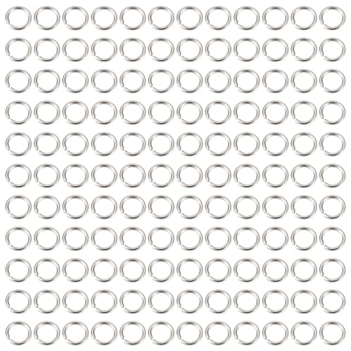 Craftdady Offene Binderinge aus 304er Edelstahl, 7 mm, für Schmuckherstellung, runde Verbindungsringe für Choker, Halsketten, Armbänder, Ohrringe, Schlüsselanhänger, Bastelarbeiten, 2000 Stück Craftdady Offene Binderinge aus 304er Edelstahl, 7 mm, für Schmuckherstellung, runde Verbindungsringe für Choker, Halsketten, Armbänder, Ohrringe, Schlüsselanhänger, Bastelarbeiten, 2000 Stück von Craftdady