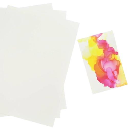 Craftelier - Yupo-Papier aus synthetischem Material und glatter Textur für Alkoholtinten, ideal für Hintergründe mit Marmor-Effekt, enthält 10 Blatt, Grammatur 250 g, Größe A4 (29,7 x 21 cm) von Craftelier