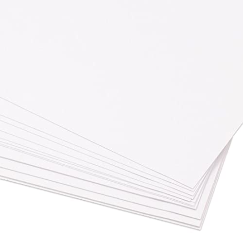 Craftelier - Packung mit 25 doppelseitigem Karton | Ideales Material für Kartenherstellung, Scrapbooking und Bastelprojekte | Gewicht 250 g/m² | Größe A4 (21 cm x 29,7 cm) - Weiß von Craftelier