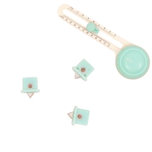 Craftelier - Set mit 3 Ersatzklingen für KreisSchneider | Klingen mit doppelter Schneide für Scrapbooking- und BastelMaterialien | Geeignet für Links- und Rechtshänder | Farbe Türkis von Craftelier