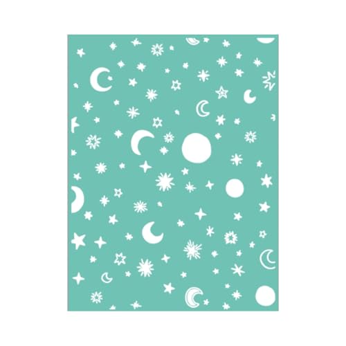 Galaxy-Craftelier Prägemappe, Mond und Sterne, für Scrapbooking und Basteln, kompatibel mit Sizzix Big Shot, Big Shot Plus, Revolution, 15 x 20 cm von Craftelier