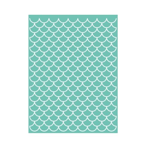 Mermaid Craftelier Embossing Ordner – Wellenprägung für Scrapbooking und Basteln, kompatibel mit Sizzix Big Shot, Big Shot Plus, Revolution, 15 x 20 cm von Craftelier