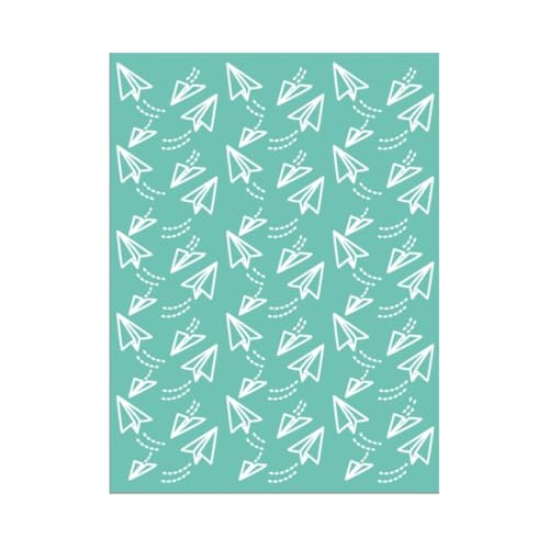 Paper Planes Craftelier Prägemappe, Papierflugzeugprägung für Scrapbooking und Basteln, kompatibel mit Sizzix Big Shot, Big Shot Plus, Revolution, 15,2 x 20,3 cm von Craftelier