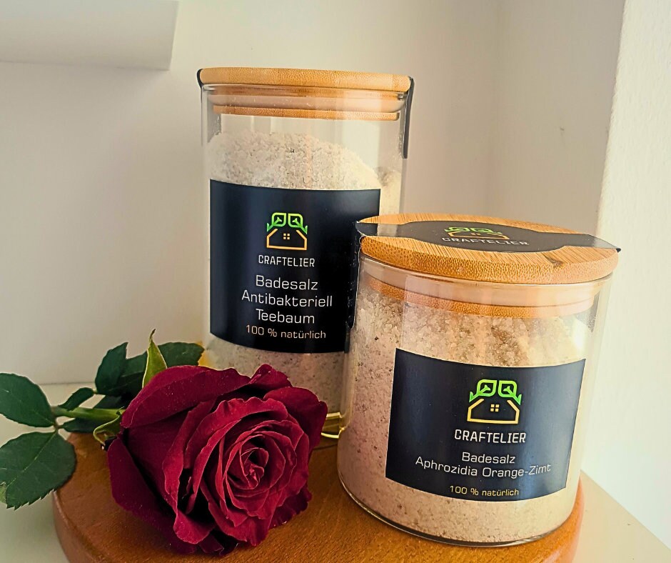 Badesalz Mit Naturschlammflieder 650G-1000G/Entspannendes /Natürlicheseinweichsalz /Entgiftung /Beruhigende Badesalze /Essential Oils / von CraftelierTar