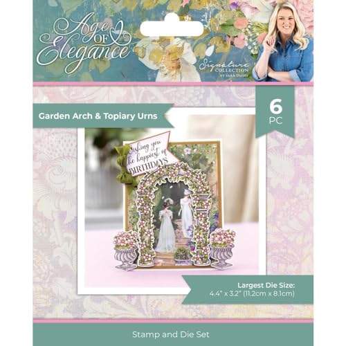 Crafters Companion Sara Signature – Age of Elegance – Stempel & Stanzform – Gartenbogen und Formschnitturne von Crafter's Companion