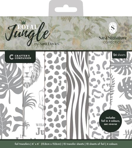 Crafters Companion Sara Signature Royal Jungle Folien-Transfers 15,2 x 15,2 cm von Crafter's Companion