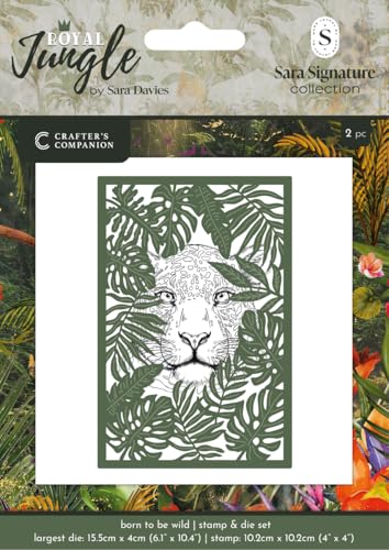 Sara Signature Royal Jungle Stempel und Stanzform – Born to be Wild von Crafters Companion von Crafter's Companion