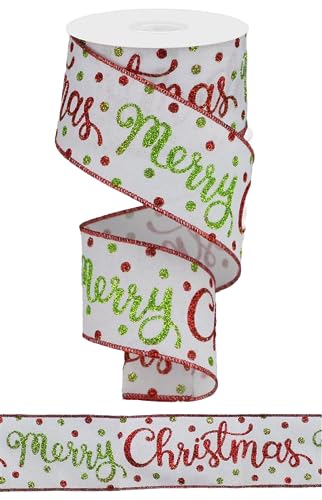 6,3 cm x 9,1 m Merry Christmas Script/Royal von Craig Bachman