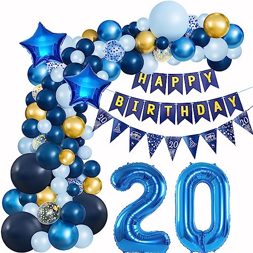 20 Geburtstag Deko Blau Geburtstagsdeko 20 Mann Luftballons Geburtstag Blau Gold Deko 20 Luftballon Girlande Blau 20 Jahr Geburtstagdeko Ballon Girlande Blau Gold Geburtstagsdeko 20. Dunkelblau von Crazy-M