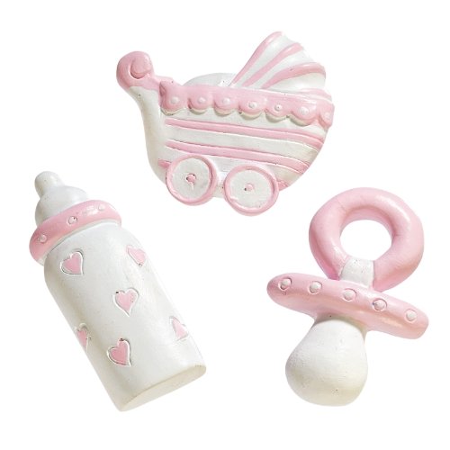 CREApop® Baby-Streuteile Girl, 3-fach sort. ca. 3 cm von Hobbyfun