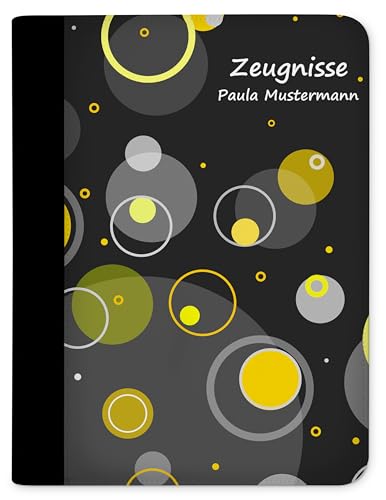 CreaDesign Customize A4 Zeugnismappe für Kinder 26,7x32,7x1 cm, Sichtbuch mit 10 Klarsichthüllen, erweiterbar auf bis zu 20 Taschen, Kreise Gelb Design, Dokumentenmappe für Schüler CreaDesign Customize A4 Zeugnismappe für Kinder 26,7x32,7x1 cm, Sichtbuch mit 10 Klarsichthüllen, erweiterbar auf bis zu 20 Taschen, Kreise Gelb Design, Dokumentenmappe für Schüler von CreaDesign