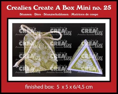 Crealies Create A Box Driehoek doosje mini CCABM25 finishedbox:5x5x6/4,5cm (08-23) von Crealies