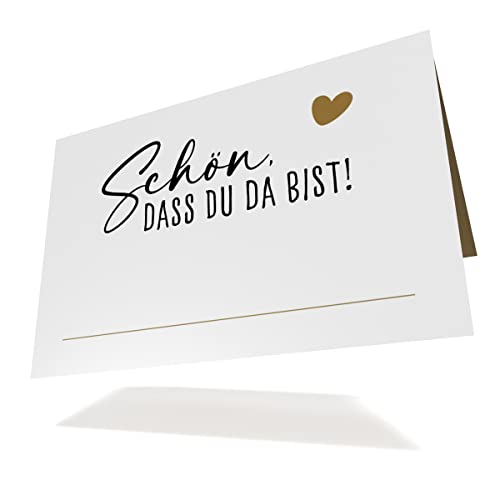 Creatastic® - Tischkarten, 50 Stück 85x55 mm Tischkarten Hochzeit Platzkarten, Tischkarten Geburtstag, Namensschilder Hochzeit, stabiler 350 g Karton, Hochzeitsdeko, Konfirmation, Kommunion, Taufe von Creatastic