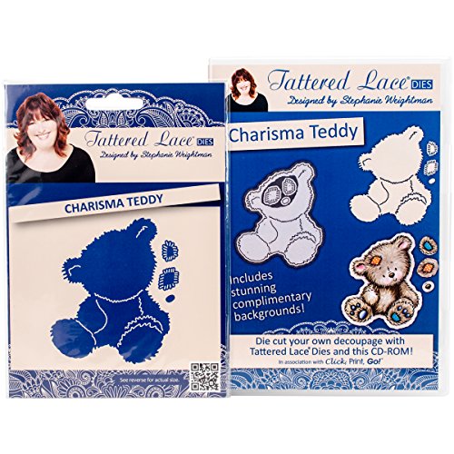 Erstellen und Craft Tattered Lace Collection W/CD-ROM 4/pkg-Charisma Teddy, andere, Mehrfarbig von Create and Craft