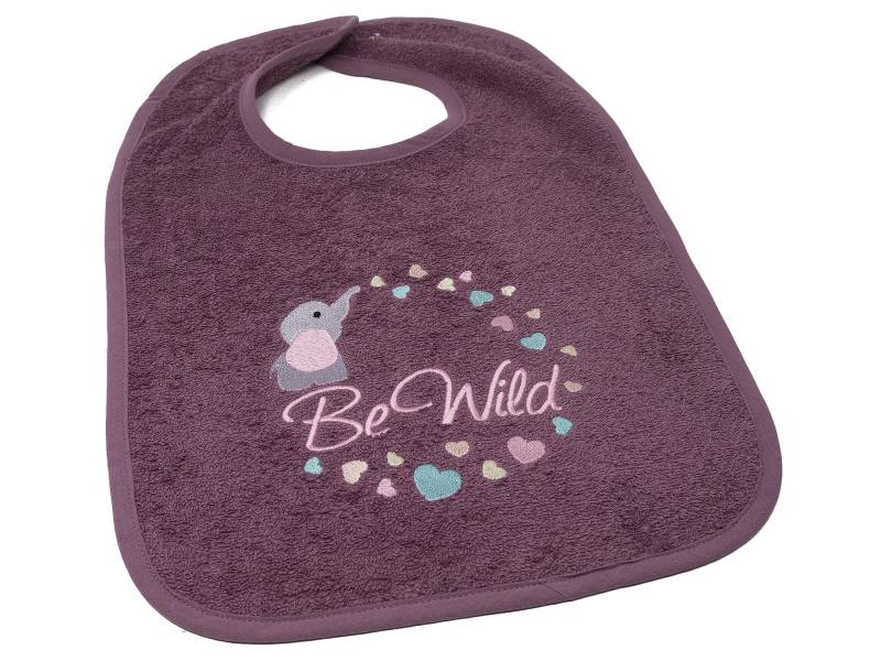 Lätzchen Mit Druckknopf Namen Und Motiv Elefant Bestickt, Geschenk Zur Geburt, Babylätzchen Personalisiert, Babyparty, Taufgeschenk von CreateyourCover