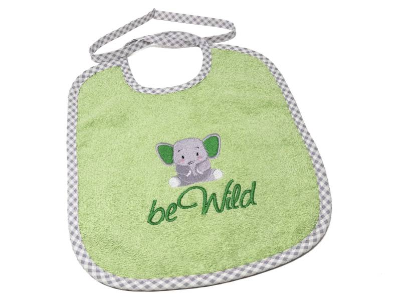 Lätzchen Zum Binden Mit Namen Und Motiv Elefant, Geschenk Zur Taufe, Babyparty, Geburt, Personalisiert, Babylätzchen von CreateyourCover