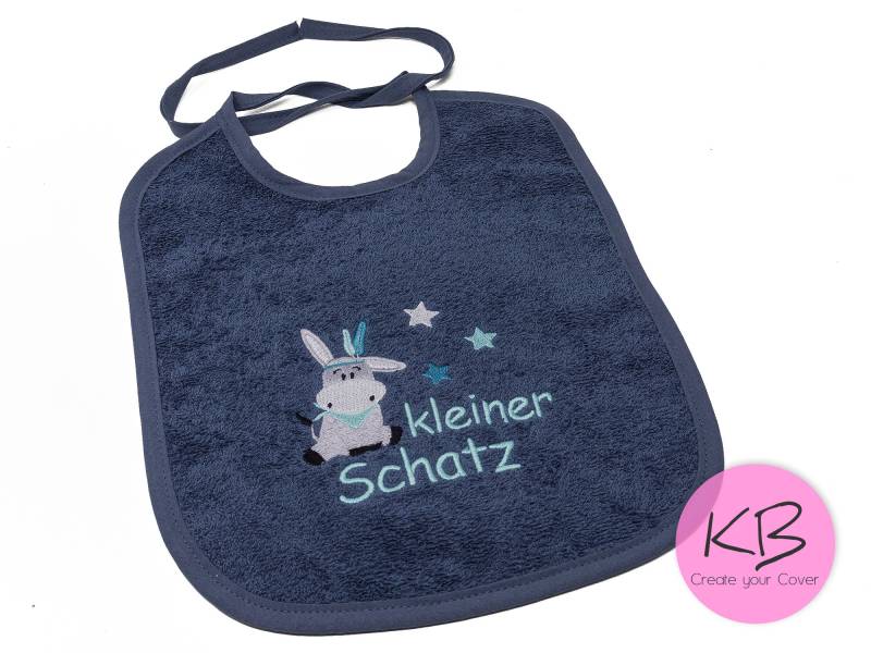 Lätzchen Zum Binden Mit Namen Und Motiv Esel, Geschenk Zur Taufe, Babyparty, Babylätzchen Namen, Personalisiert von CreateyourCover