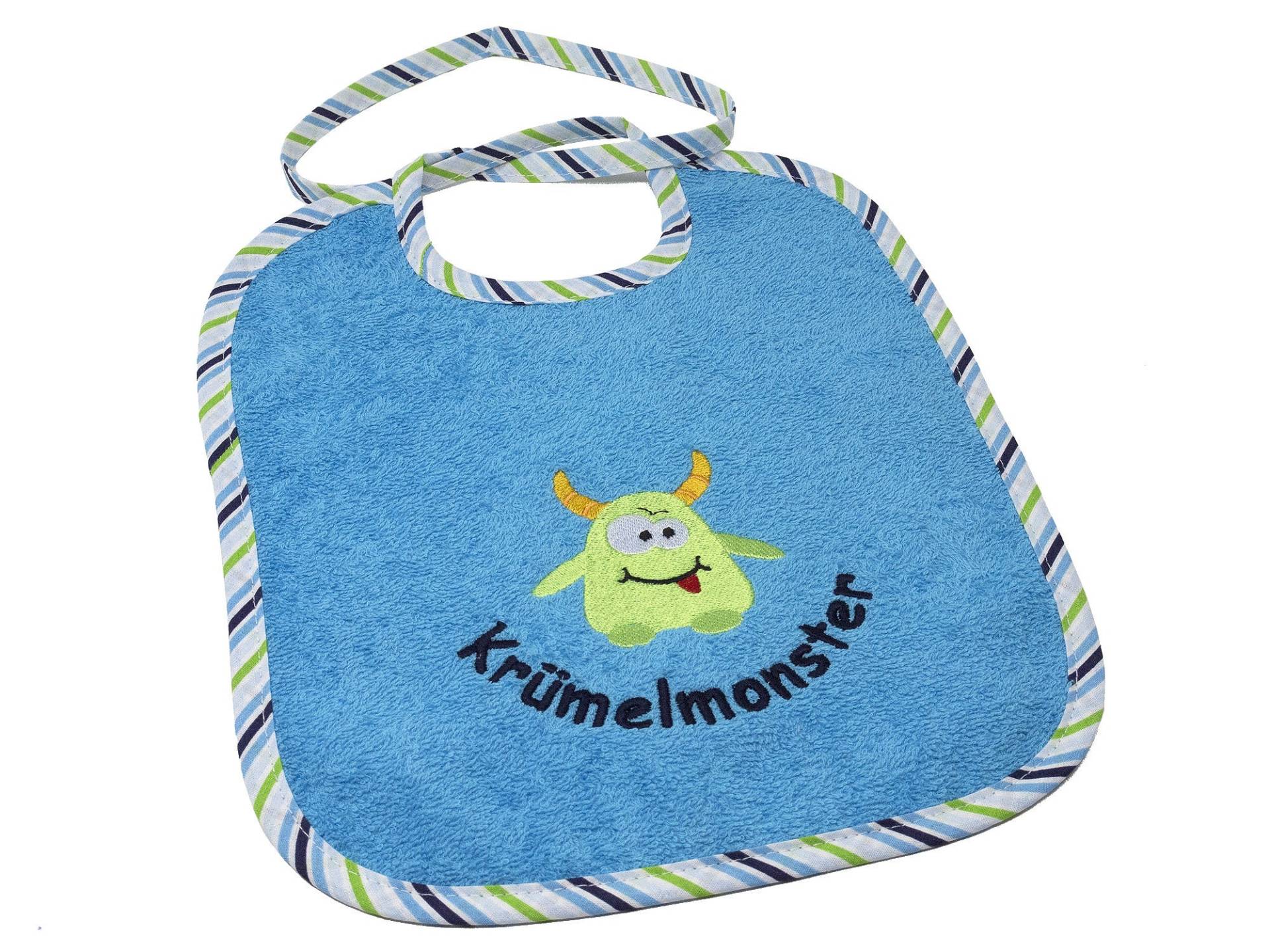 Lätzchen Zum Binden Mit Namen Und Motiv Krümelmonster, Geschenk Zur Geburt, Babylätzchen Namen, Latz Personalisiert, Babyparty von CreateyourCover