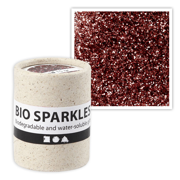 Bio-Glitter in Rose, 10g, 100% plastikfrei von Creativ Company