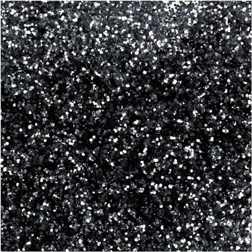 CREATIVE Bio-Glitter schwarz 10g, schwarzes Glitzerpulver Glitzerpuder 100% plastikfrei, umweltschonendes Bastelglitzer für viele tolle Anwendungen von Creativ Company