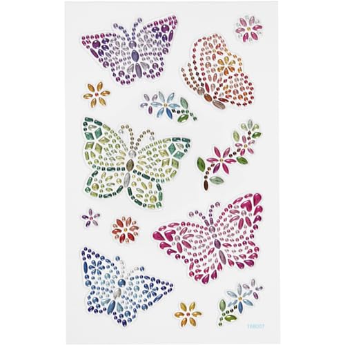 Diamantsticker bunte Schmetterlinge Aufkleber Strassteine von Creativ Company