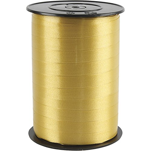 Geschenkband, 10 mm breit, 250 m, goldfarben von Creativ