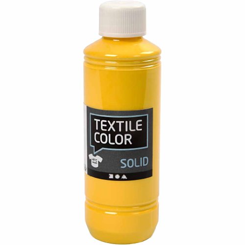 Textile Solid, gelb, deckend, 250ml von Creativ