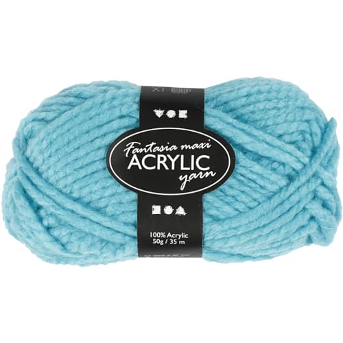 421874 Maxi-Acrylwolle, 50 g, 35 m, Türkis von Creativ