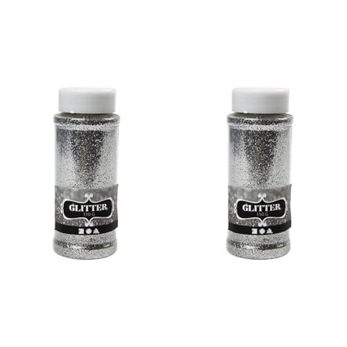 51264 Glitter 110g silber (Packung mit 2) von Creativ