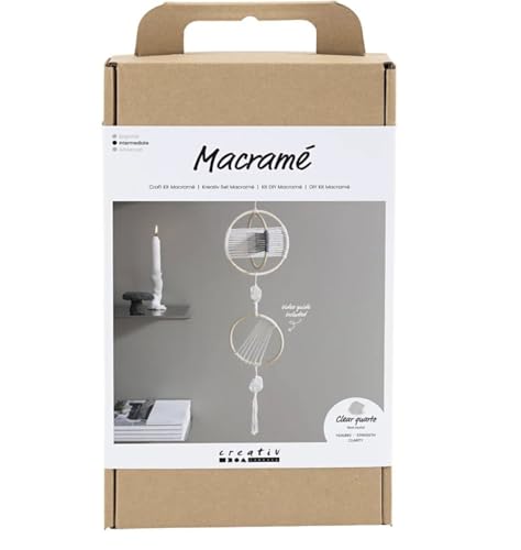 Creativ Bastelset Makramee, natur, grau, 1 Packung von Creativ