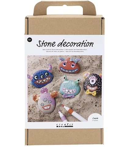 Creativ Children's Kit – Decorating Monster Pebbles – 5 Stück von Creativ