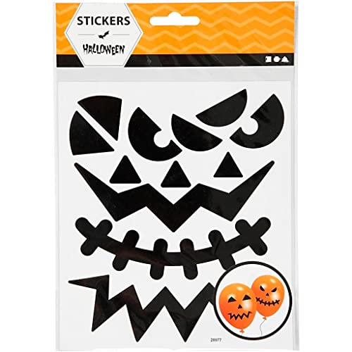 Creativ Company 28977 schwarz selbstklebend dekorativ – Aufkleber Dekorative (schwarz, Halloween, Jungen/Mädchen, 150 mm, 165 mm, 1 Blatt) von Creativ