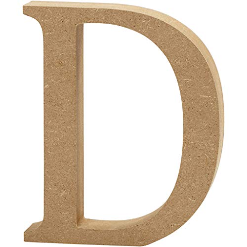 Creativ "D MDF Buchstabe, braun, 13 x 2 cm von Creativ